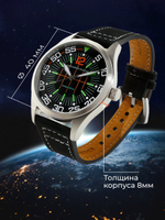 Часы наручные мужские женские кварцевые Alexander Diagan водонепроницаемые, ремешок кожаный