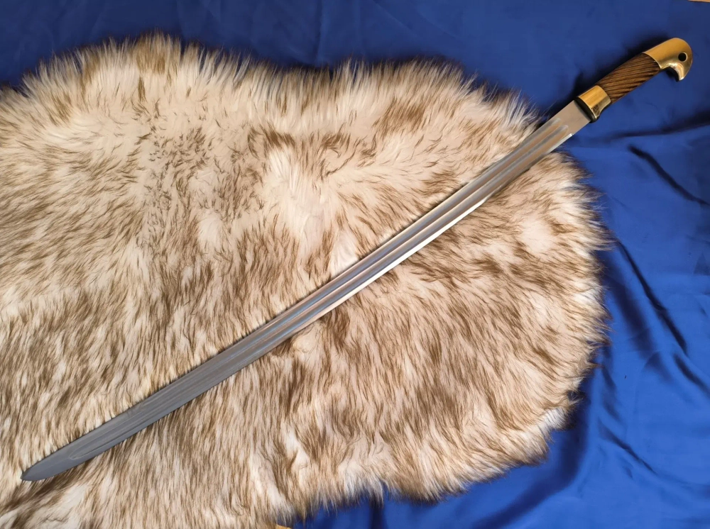 Боевая шашка Казачья двудолая с резьбой, образца 1881 г.