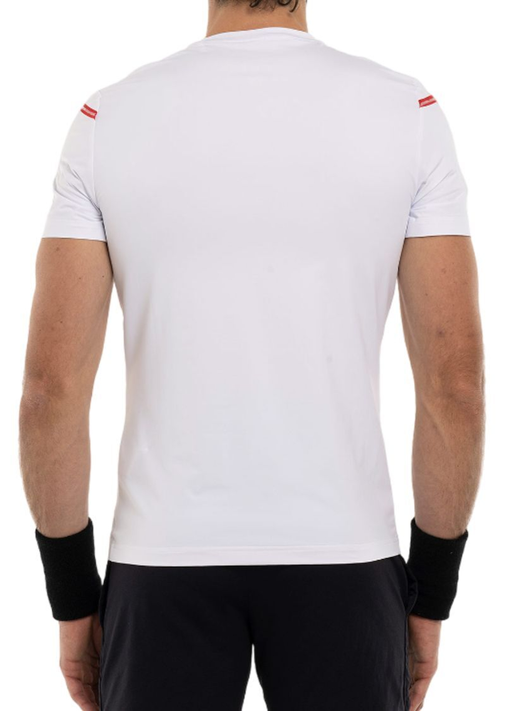 Теннисная футболка Hydrogen Tennis Zig Zag Tape T-Shirt - white/red