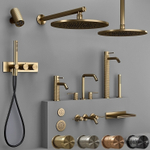 Излив Gessi Cascata, 236х57 мм, каскадный, для смесителя удаленного управления, цвет Steel Brushed