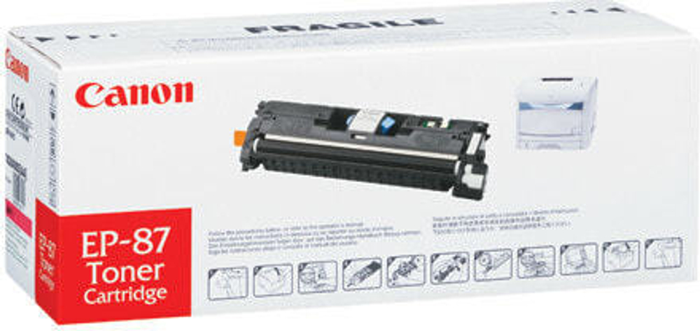 Картридж тонерный Подлинный Голубой Canon EP-87 1 шт 7432A003