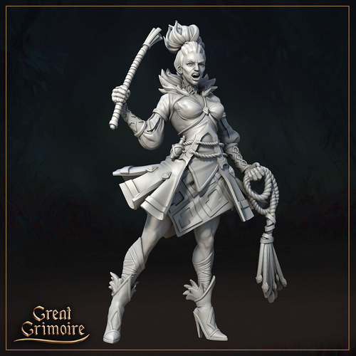 Разбойница Дуэлянт ассасин вор бандит человек миниатюра для dnd, днд, pathfinder, фентези, Настольная игра, НРИ, Варгейм, РПГ