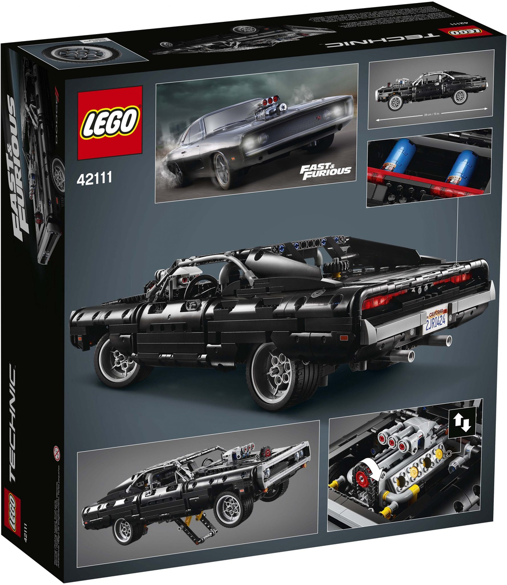 LEGO Technic: Dodge Charger Доминика Торетто 42111 — Fast & Furious Dom's Dodge Charger — Лего Техник