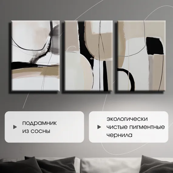 Модульная картина "Современная абстракция"