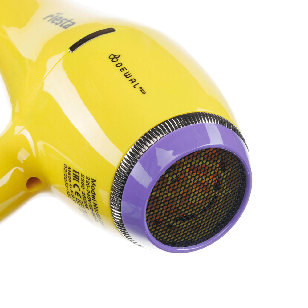 Фен DEWAL FIESTA манго 2600Вт иониз.2нас+1дифф+2фильтра провод 3м