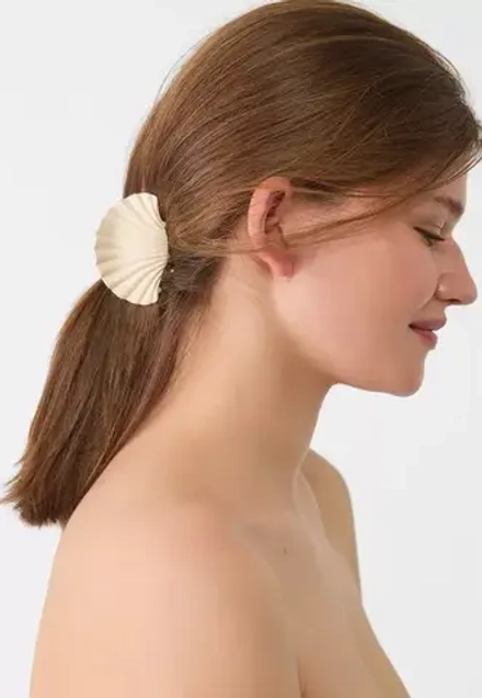 STRADIVARIUS Заколка для волос в форме морской раковины, белый