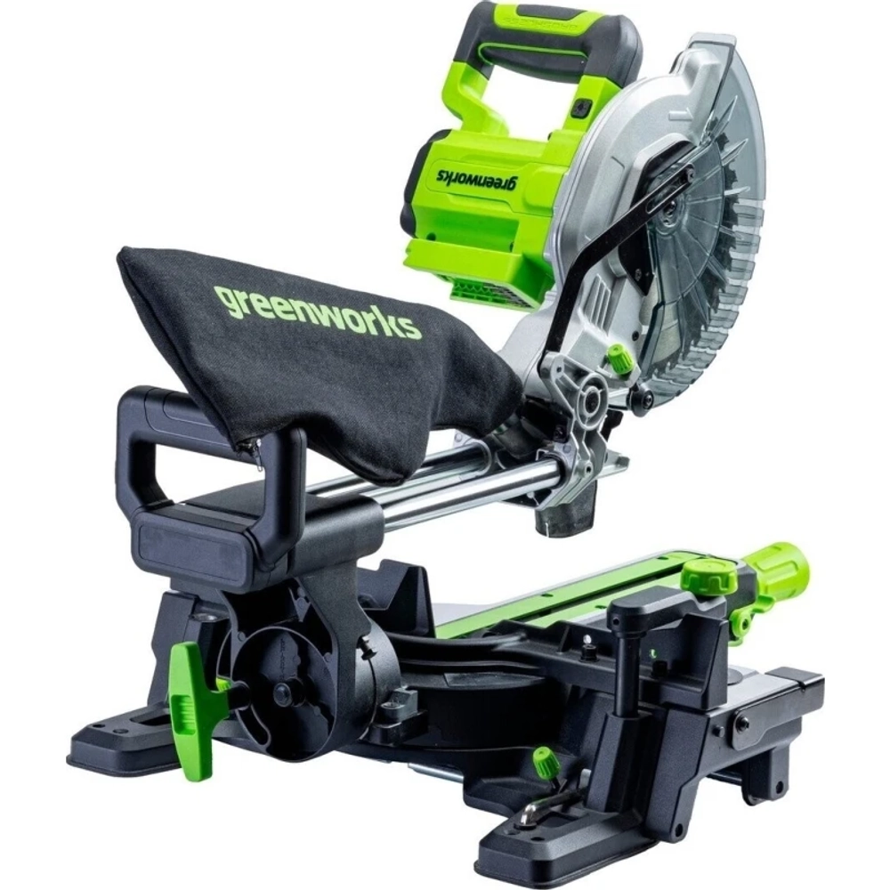 Greenworks GD24MS216 торцовочная пила аккумуляторная (1 x 2 Ач, ЗУ) 1501707UA