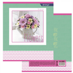 Тетрадь 36 л., А5, линия, Alingar "Яркие букеты", скрепка, второй блок 60г/м2, мелованный картон (стандарт), 4 дизайна в пленке т/у