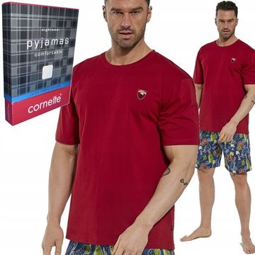 Пижама мужская с коротким рукавом и шортами Cornette Wine 2 326/145