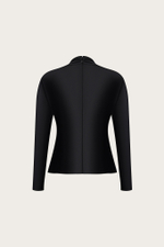 БЛУЗА ИЗ ЧЕРНОГО ШЕЛКА