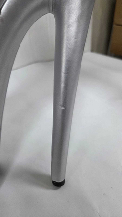 KIKO. Ботильоны четверки. PU. Открытые - SHDB-015-4-PU-sil-sale36_035