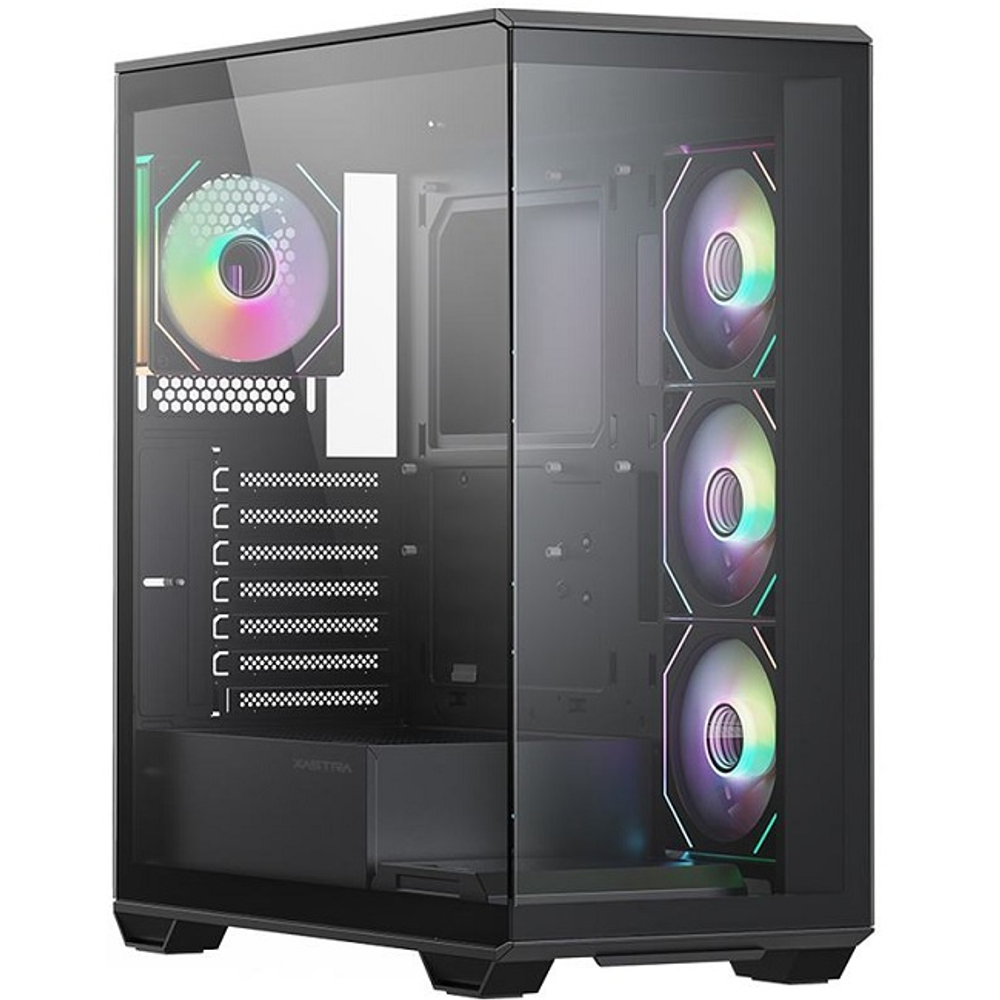 Корпус Midi-Tower XASTRA Q600 4ARGB-C10 Black (Q600-4FM12A-C10)