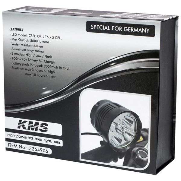 Велосипедная фара LED, 5600 люмен