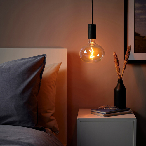 Подвесной светильник IKEA SUNNEBY / MOLNART (САННЕБЮ / МОЛЬНАРТ), Черный, 21 см