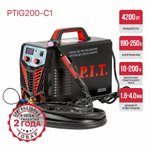 Сварочный аргонодуговой аппарат P.I.T. PTIG200-C1 (4.2квт, 200А,ПВ-45, MMA 1,6-4 мм,TIG 1.2/1.6/2.0)