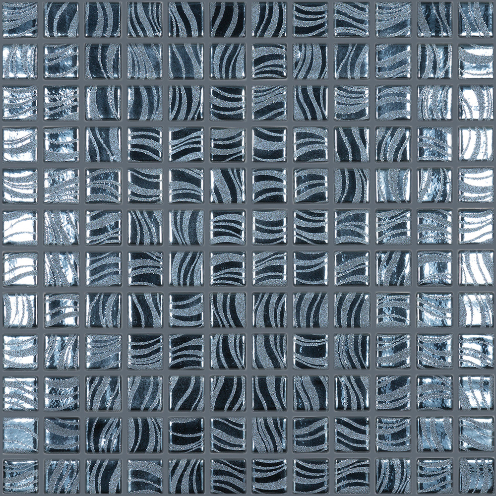 Мозаика Glitter Black №7803 (на сетке) 25x25