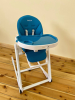Стул для кормления на колесах IVOLIA Y1, синий