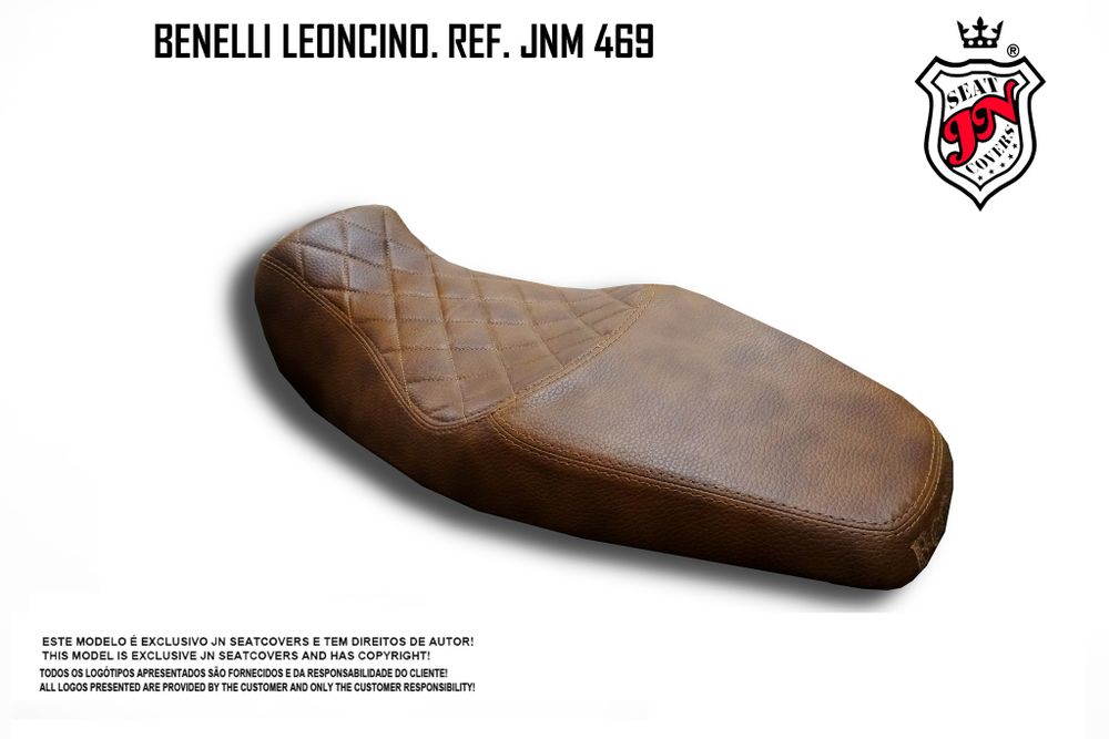 Benelli Leoncino 2015-2018 JN Diamond Чехол для сиденья Винтажный Коричневый