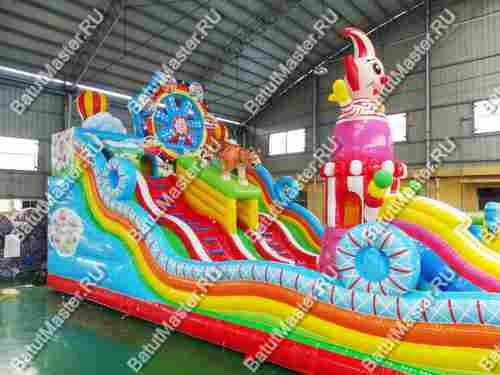 Коммерческий надувной батут "Парк развлечений" 18*8*8 м