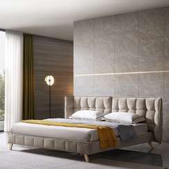 Кровать Hush 160х200 см, бежевая