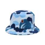 A Bathing Ape Abc Camo Boa Fleece Bucket Hat