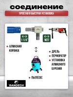 Насадка пылеудаления 11/4" - М22