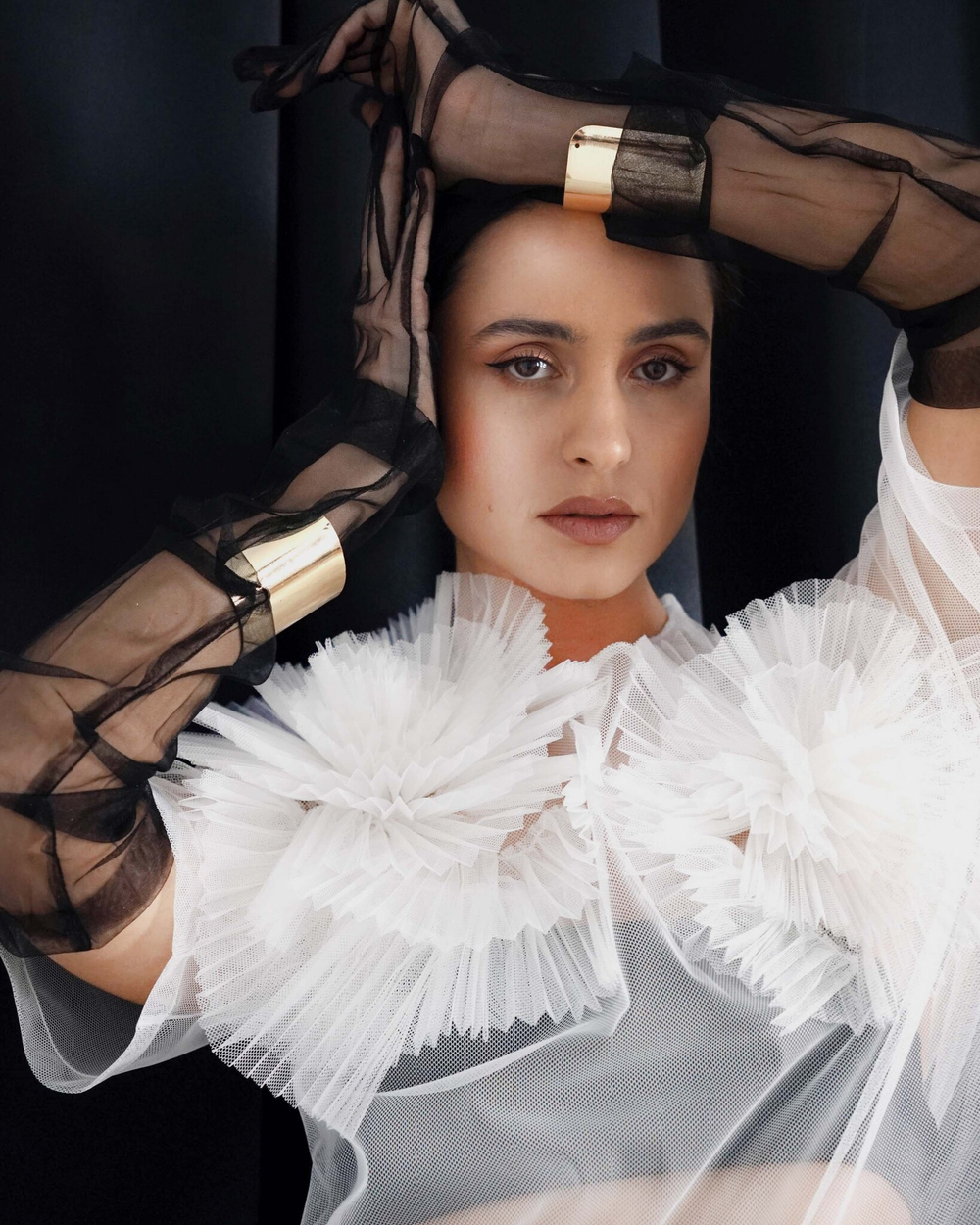 Футболка "Заманчивая" в белой сетке