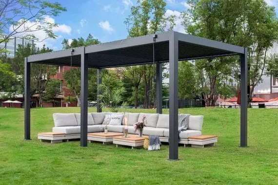 Пергола биоклиматическая Astrol Pergola для террасы 3х6 м