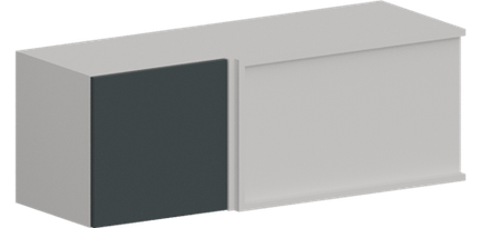 Кухня Модуль ШВУГ 1010 Белый / Бирюзовая мята