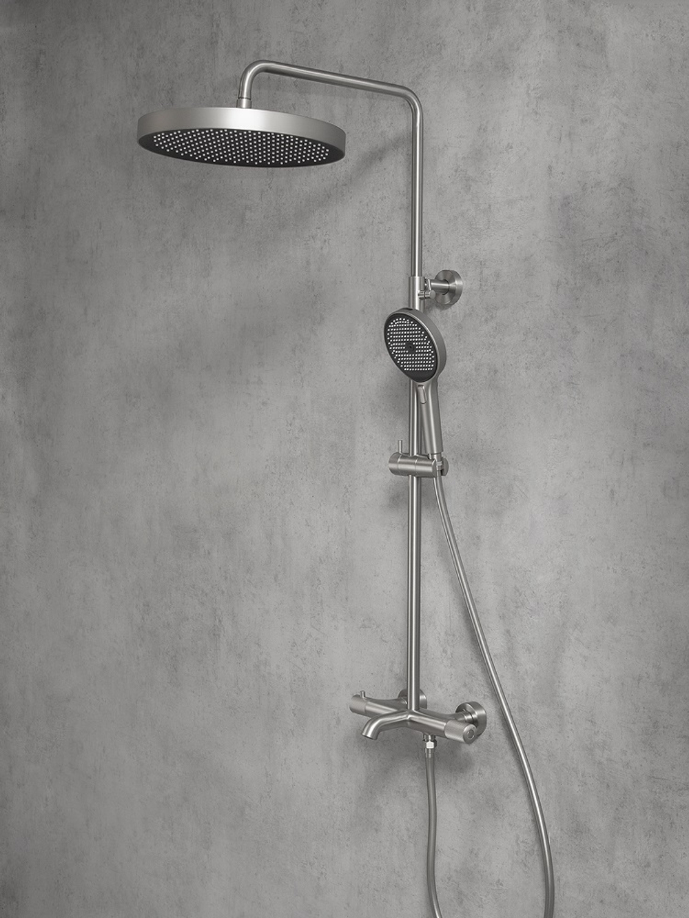 Душевая система с термостатом AltroBagno Bilancia 030427 Ni
