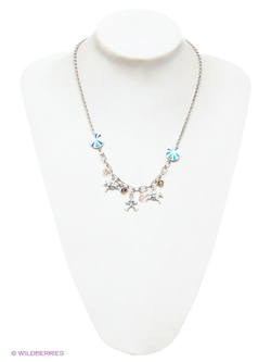 "Лофело" колье в серебряном покрытии из коллекции "Шапито" от Jenavi с замком карабин