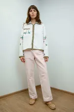 Брюки Soeurs с Цветами / Light Pink Trousers светло-розовые
