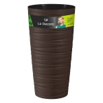 Кашпо для цветов пластиковое 15л d-30см «Модерн Максимум» Темно-коричневый
