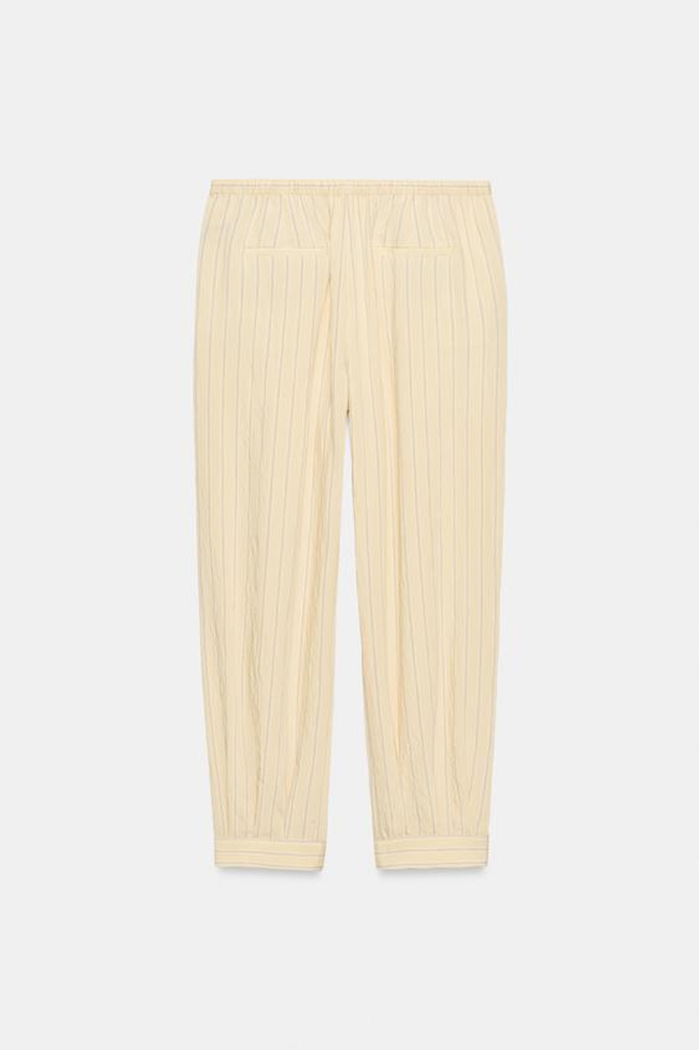 ZARA БРЮКИ-БАЛЛОНЫ В ПОЛОСКУ — ZW COLLECTION, С ПРИНТОМ