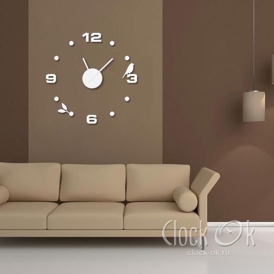 Настенные 3D часы Spring