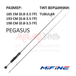 Спиннинг PEGASUS (арт 905) 0.8-3.5 гр от Mifine (Мифаин)