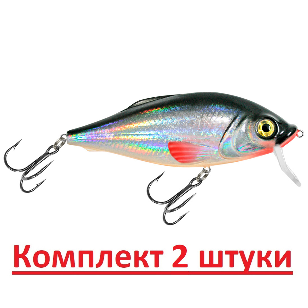 Воблер Шэд Язь 80mm, цвет 048 (окунь), 1 штука