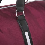 Сумка спортивная «Sports style», на молнии, с белой полосой, цвет красный, 40*22*26 см