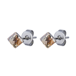 Серьги пусеты Fiore Luna Crystal Champagne SWE0127/1 CH S
