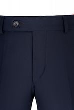 Темно-синие классические брюки STENSER