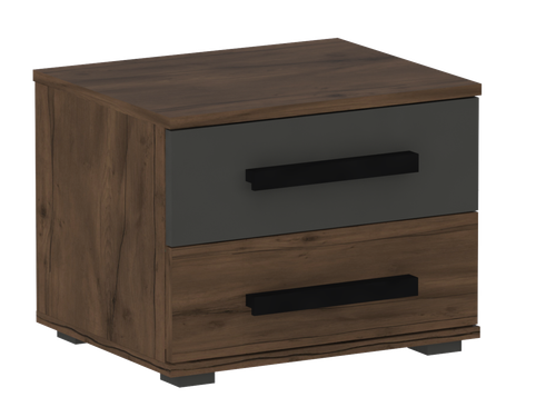 Тумба прикроватная с двумя ящиками "Глазго" спальня