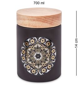 TJ-22/2 Керамическая банка сред. с крышкой