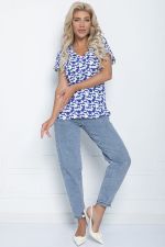 Блуза "Олли" (синяя) Б7107 LT Collection