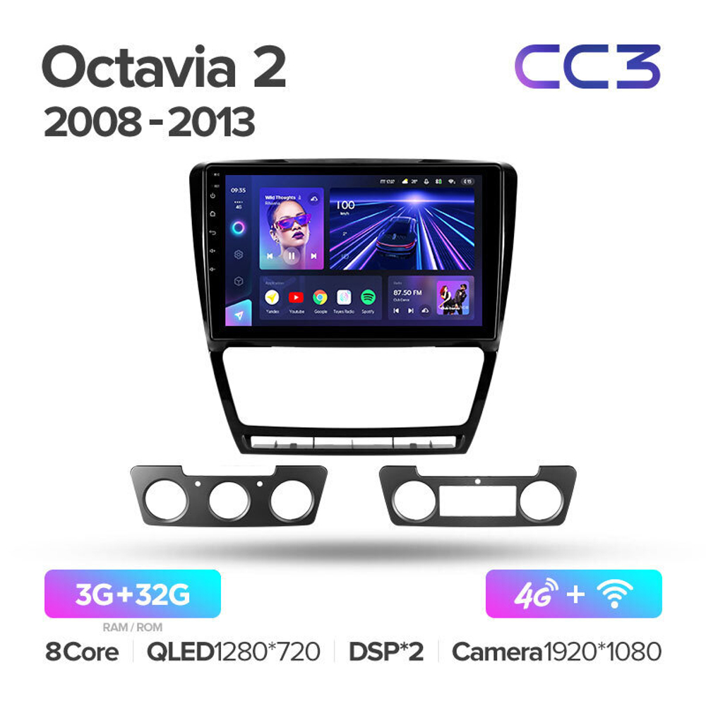 Teyes CC3 10.2" для Skoda Octavia 2008-2013