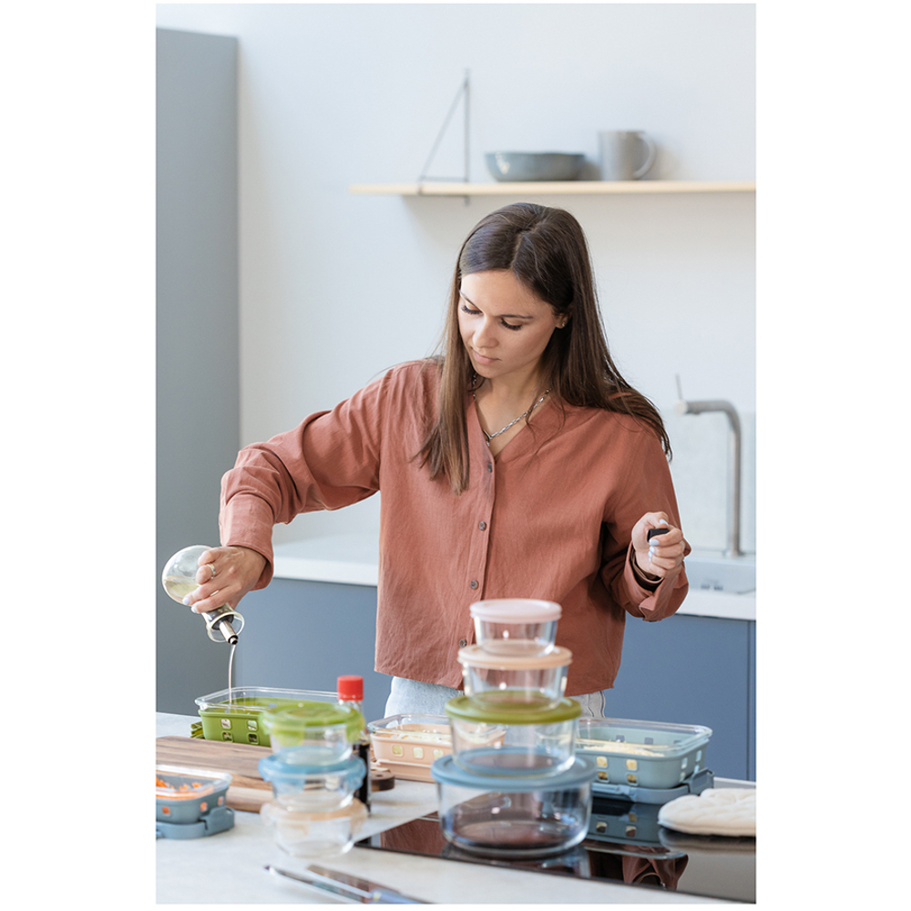 Контейнер Smart Solutions 1.05л бежевый в чехле