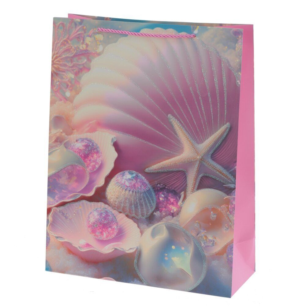 GAEM Пакет подарочный L (бумага 210г/м2, блок микс 12шт), L31 W12 H40 см, 4в.