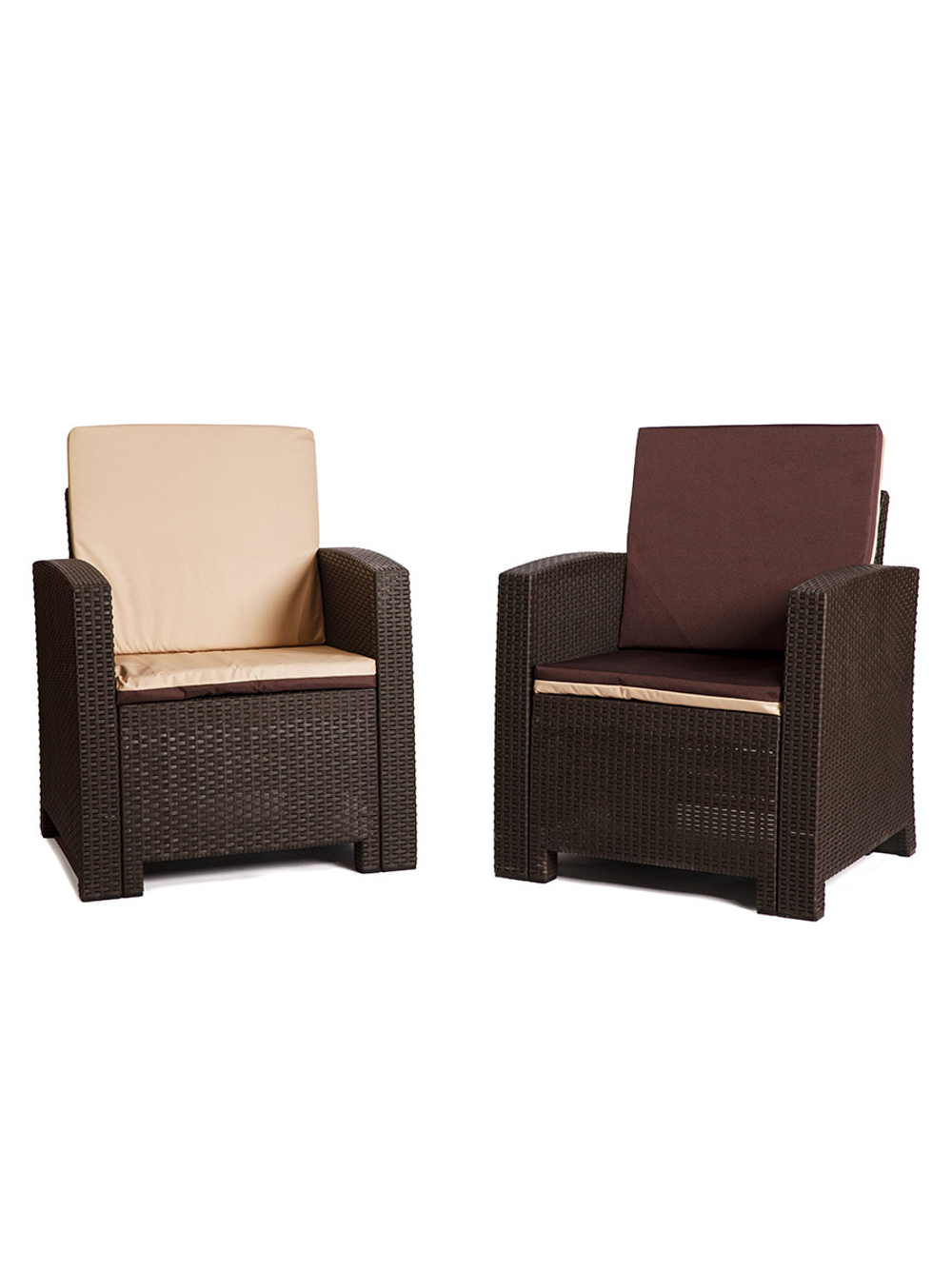 Комплект мебели под искусственный ротанг для отдыха Калифорния «California Family Maxi Set» арт.77787/77770/536 КД — 2П