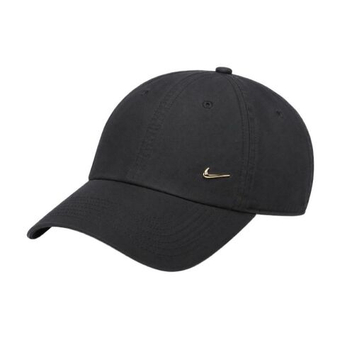 Теннисная кепка Nike Dri-Fit Club Unstructured Metal Swoosh - black/metalic gold