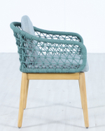 Комплект обеденной деревянной мебели на 6 персон Tagliamento Cambria, натуральный, мальмо