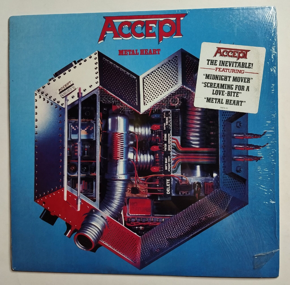 Винтажная виниловая пластинка LP Accept Metal Heart (USA 1985)